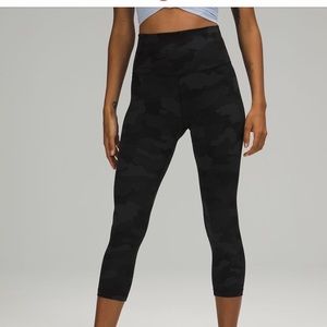 Lululemon High Rise Cropped Align Leggings - Camo